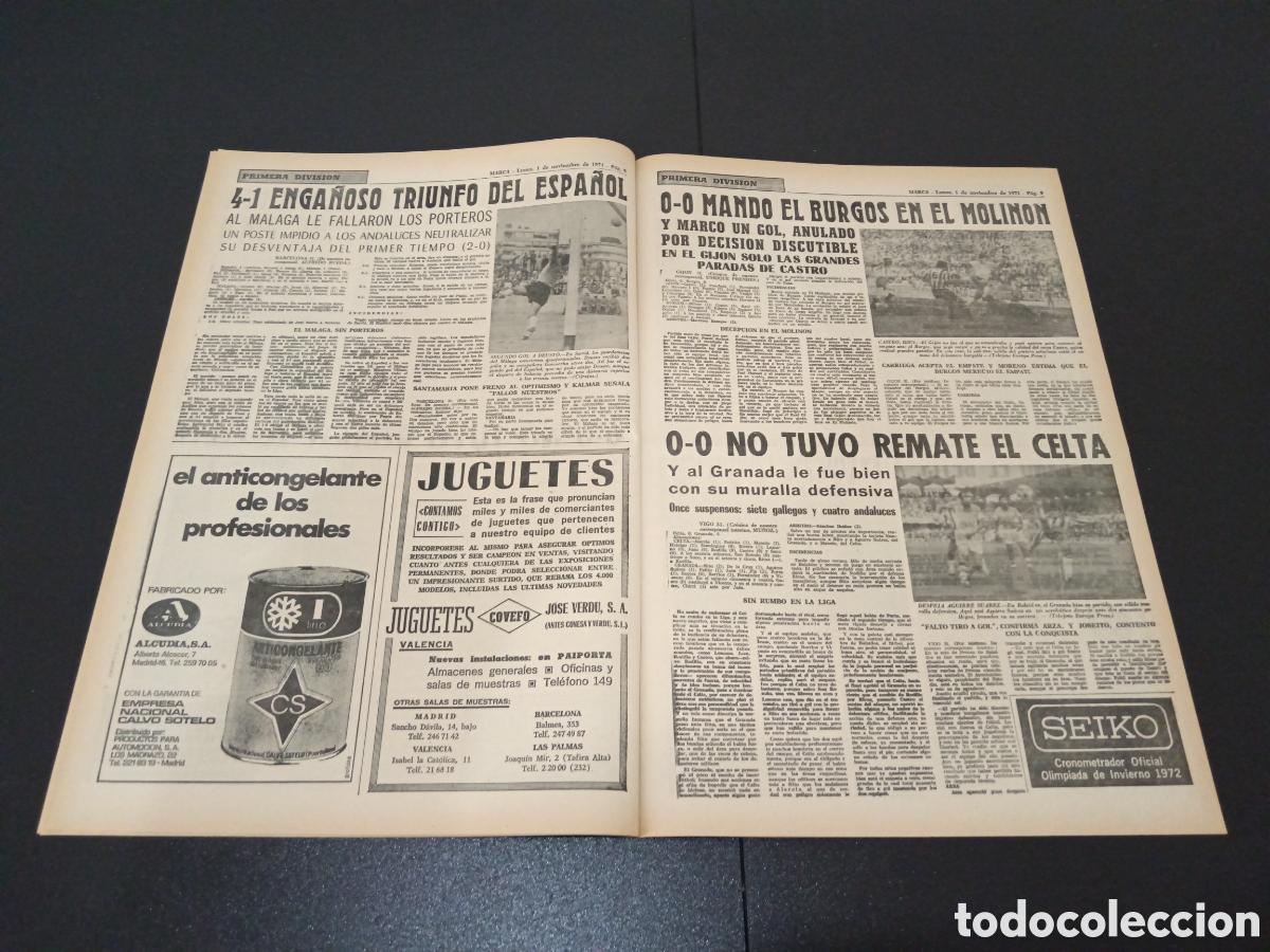 Coleccionismo deportivo: MARCA 01/09/1971 - Foto 5