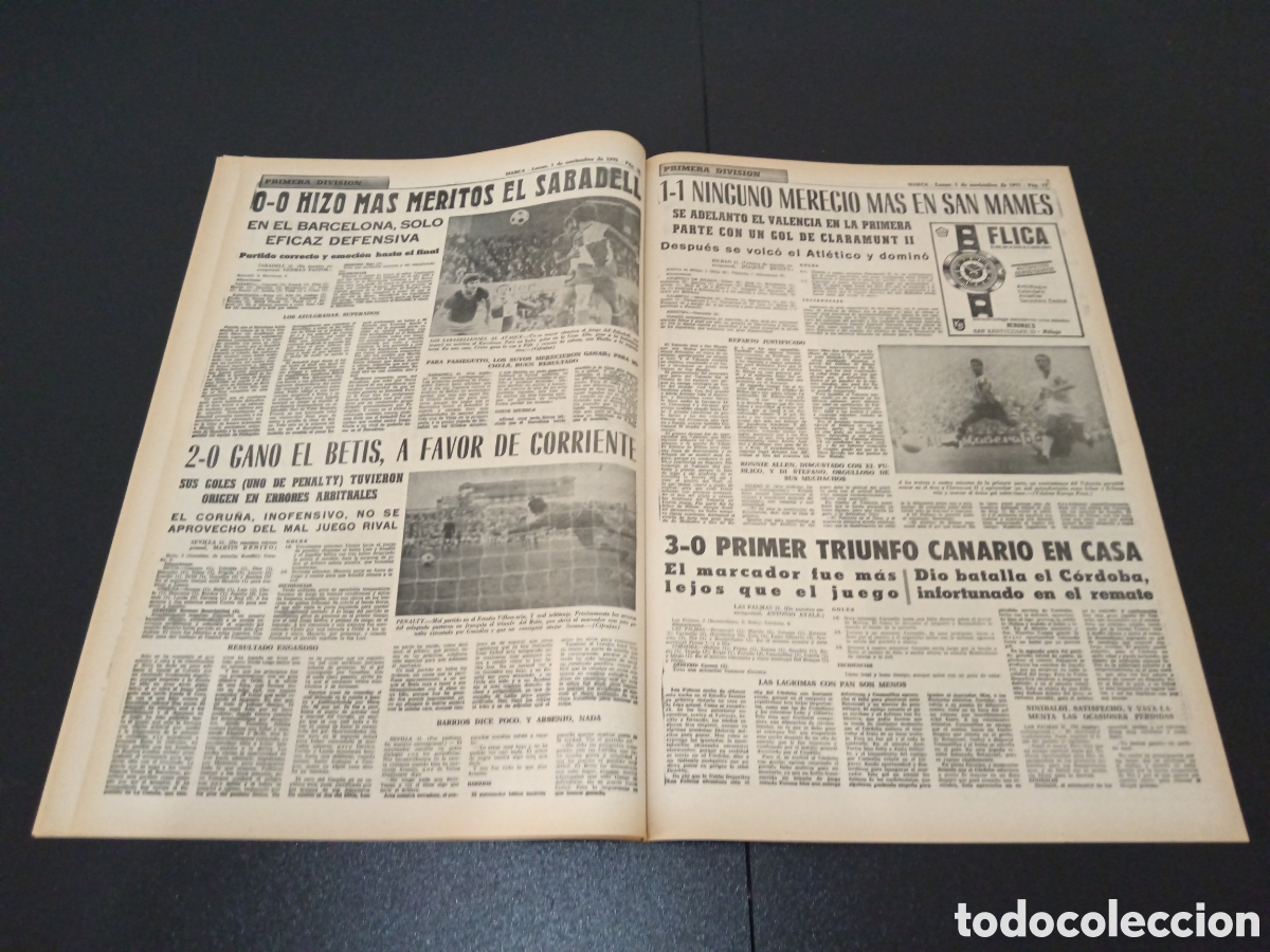 Coleccionismo deportivo: MARCA 01/09/1971 - Foto 6