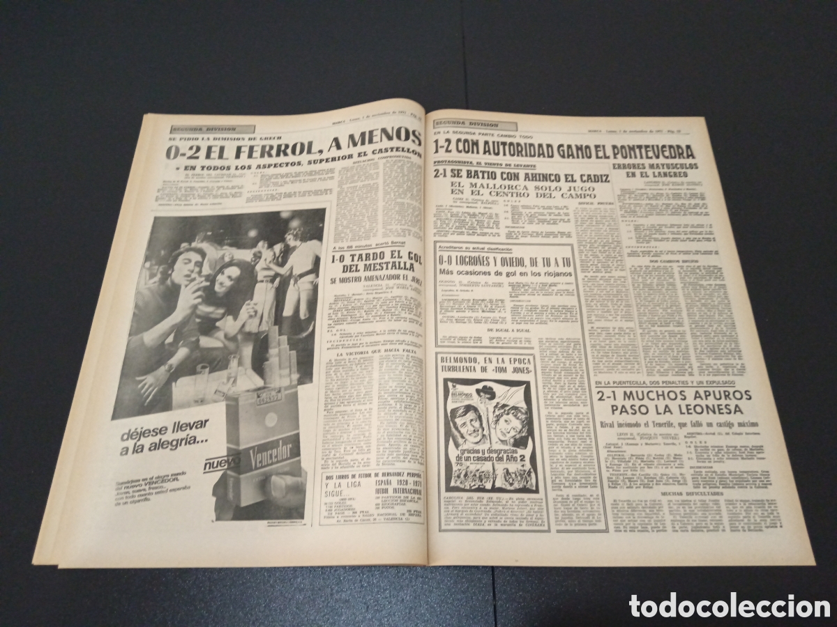 Coleccionismo deportivo: MARCA 01/09/1971 - Foto 7