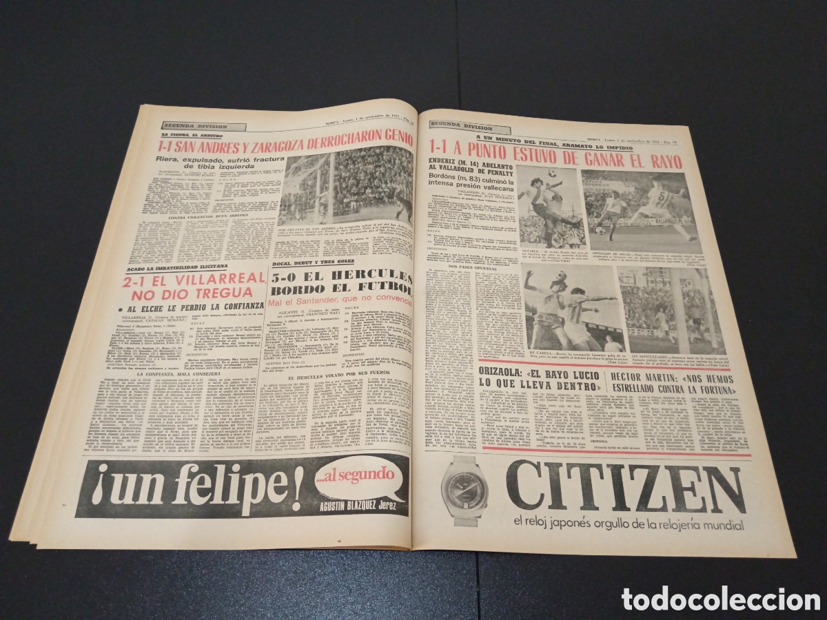 Coleccionismo deportivo: MARCA 01/09/1971 - Foto 8