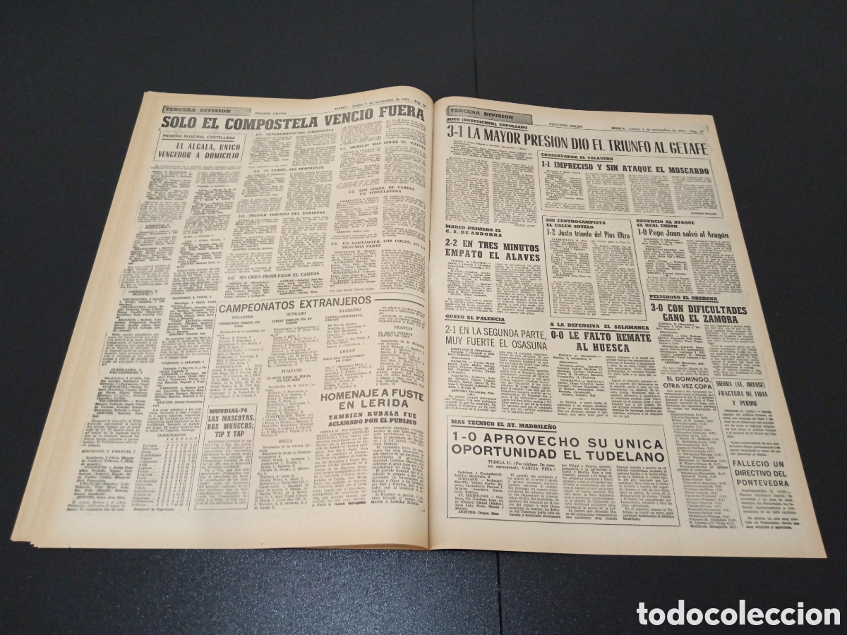 Coleccionismo deportivo: MARCA 01/09/1971 - Foto 9