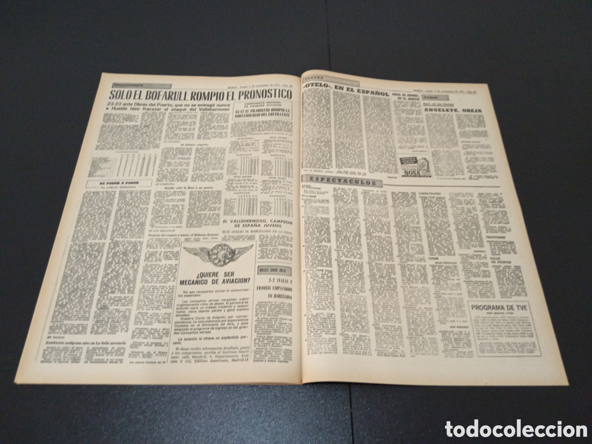 Coleccionismo deportivo: MARCA 01/09/1971 - Foto 11