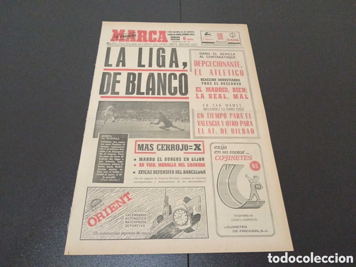 Coleccionismo deportivo: MARCA 01/09/1971 - Foto 1