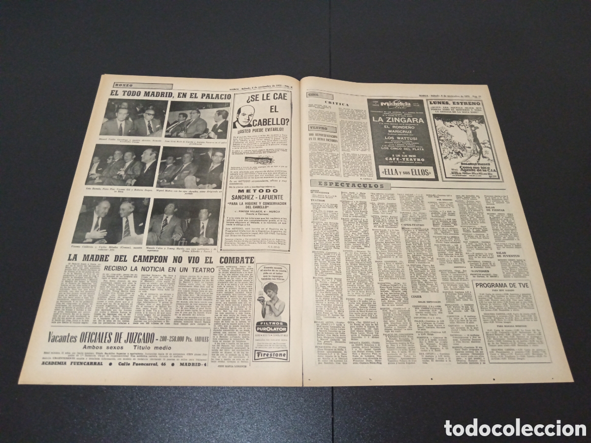 Coleccionismo deportivo: MARCA 06/09/1971 - Foto 4