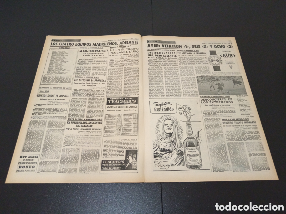 Coleccionismo deportivo: MARCA 07/09/1971 - Foto 3