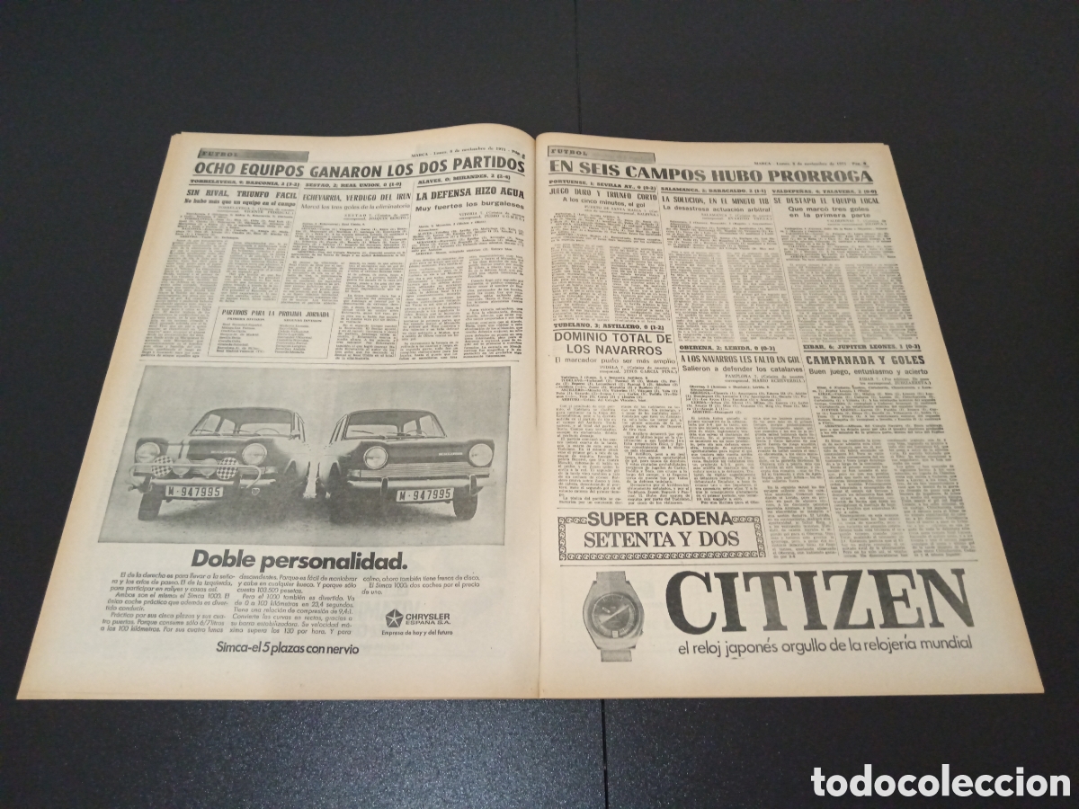 Coleccionismo deportivo: MARCA 07/09/1971 - Foto 5