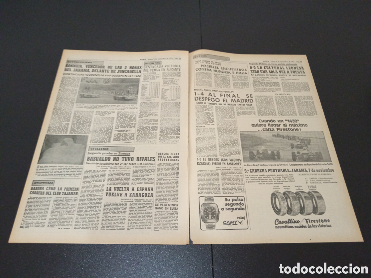 Coleccionismo deportivo: MARCA 07/09/1971 - Foto 7