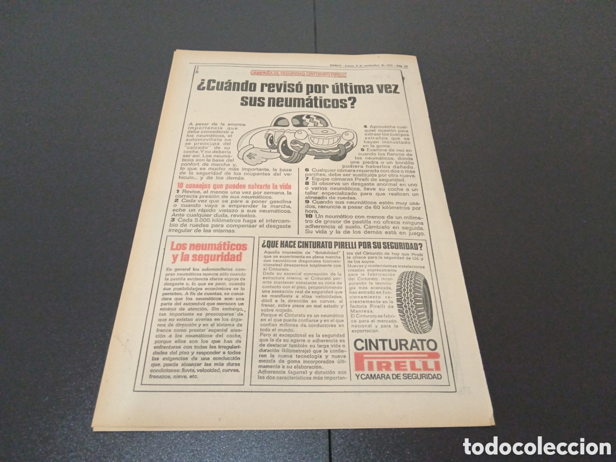 Coleccionismo deportivo: MARCA 07/09/1971 - Foto 8