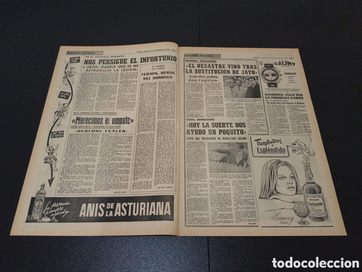 Coleccionismo deportivo: MARCA 22/11/1971 - Foto 3