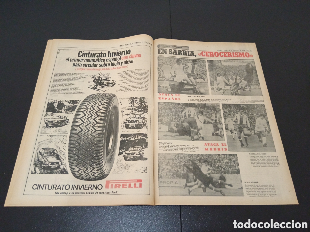 Coleccionismo deportivo: MARCA 22/11/1971 - Foto 9