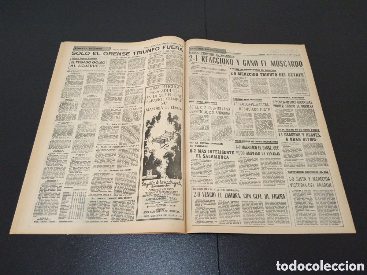 Coleccionismo deportivo: MARCA 22/11/1971 - Foto 11