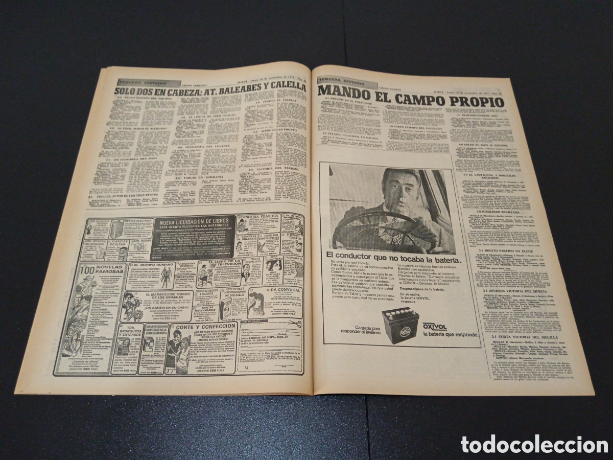 Coleccionismo deportivo: MARCA 22/11/1971 - Foto 12