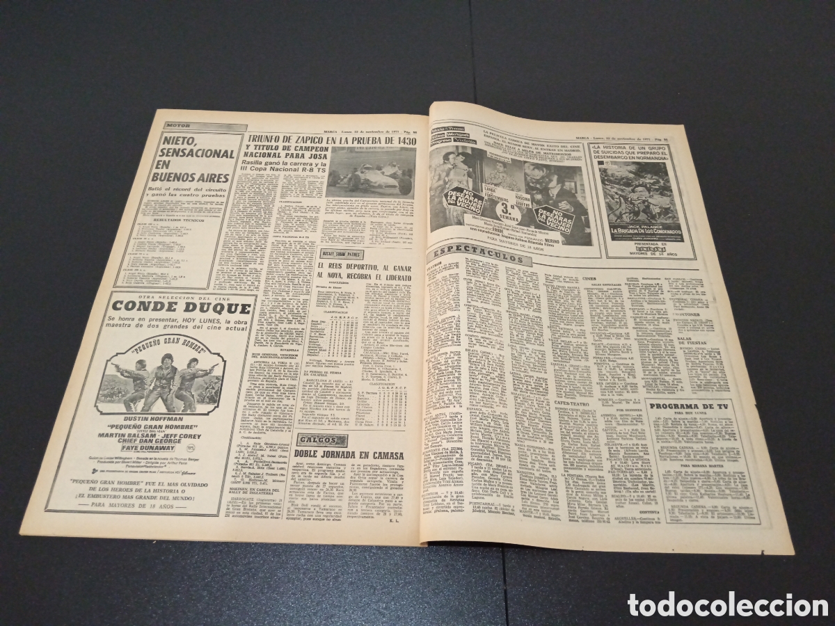 Coleccionismo deportivo: MARCA 22/11/1971 - Foto 15