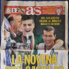Coleccionismo deportivo: NOVENA COPA DE EUROPA DEL REAL MADRID - AS - 16 DE MAYO DE 2002