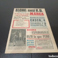 Coleccionismo deportivo: MARCA 31/01/1974 COPA SAN ANDRÉS 4 - ELCHE 0 BILBAO 1 - MURCIA 0