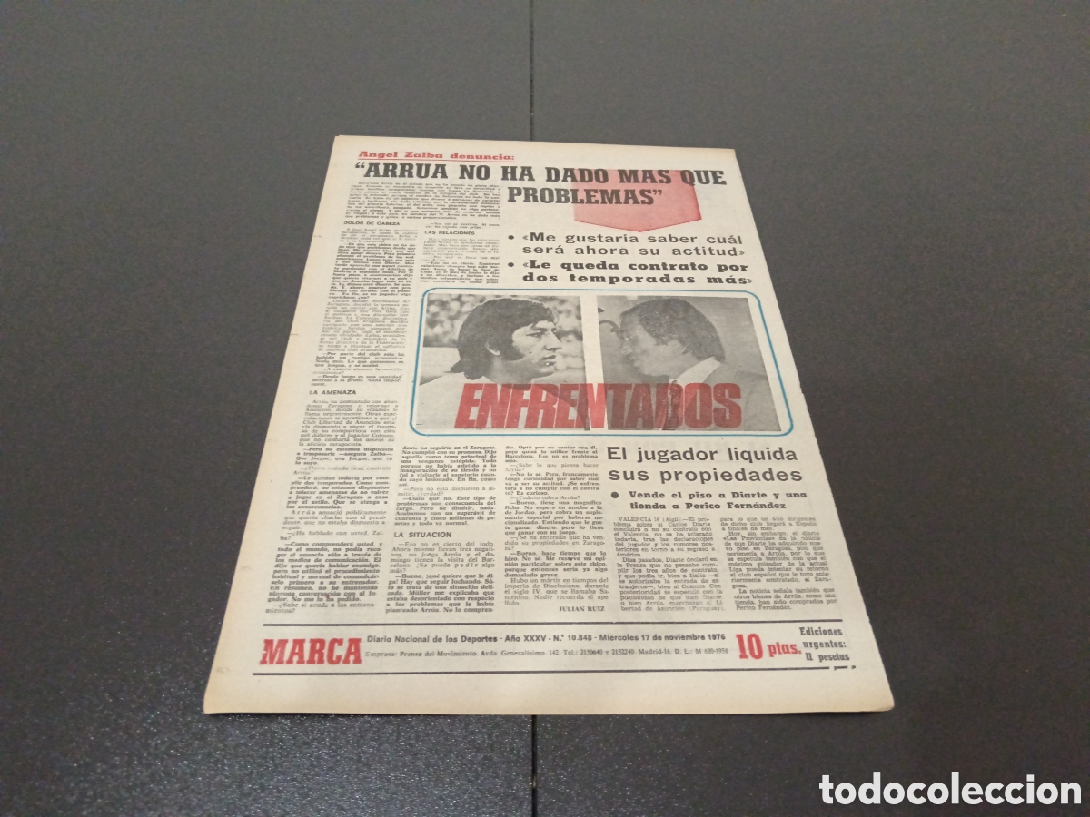 Coleccionismo deportivo: MARCA 17/11/1976 - Foto 4