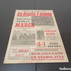 Coleccionismo deportivo: MARCA 09/05/1977 BURGOS 4 VALENCIA 1 ZARAGOZA 0 AT MADRID 2 RESUMEN JORNADA N° 32