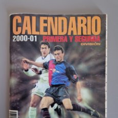 Coleccionismo deportivo: CALENDARIO DE LA LIGA 1ª Y 2ª DIVISIÓN TEMPORADA FUTBOL 2000 2001 N.34 DON BALON 00/01 00-01