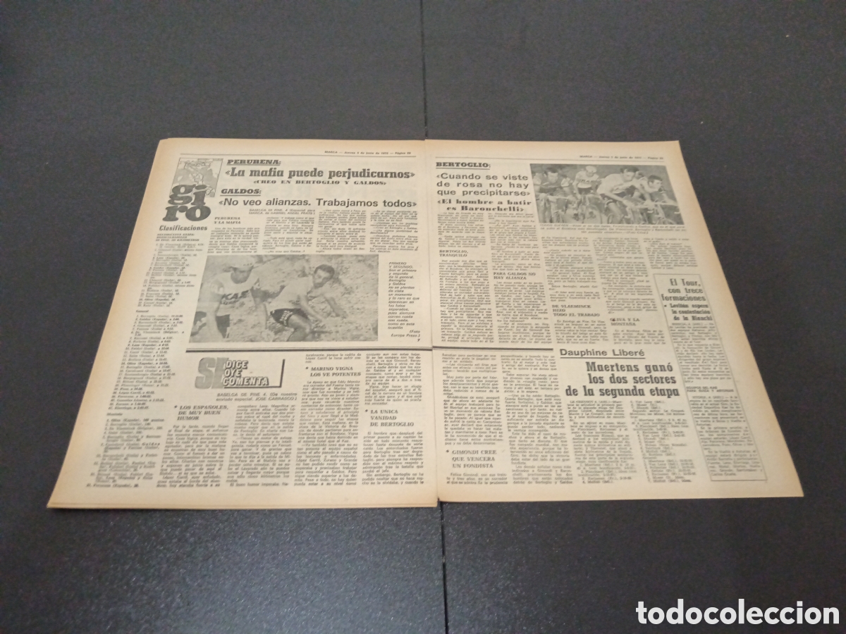 Coleccionismo deportivo: MARCA 05/06/1975 OCTAVOS FINAL COPA GARATE - Foto 8