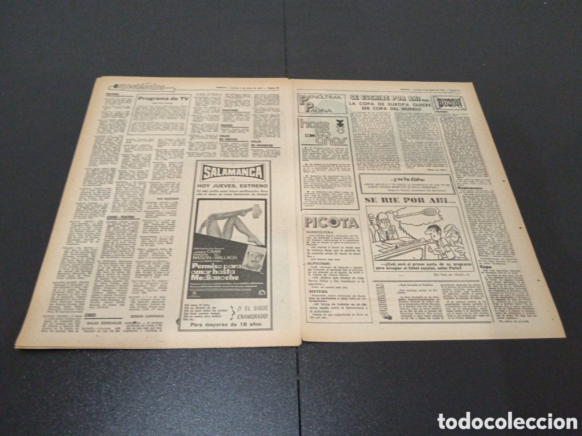 Coleccionismo deportivo: MARCA 05/06/1975 OCTAVOS FINAL COPA GARATE - Foto 12
