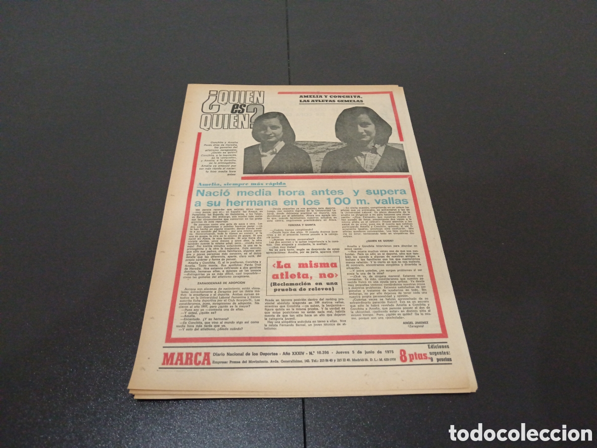 Coleccionismo deportivo: MARCA 05/06/1975 OCTAVOS FINAL COPA GARATE - Foto 13