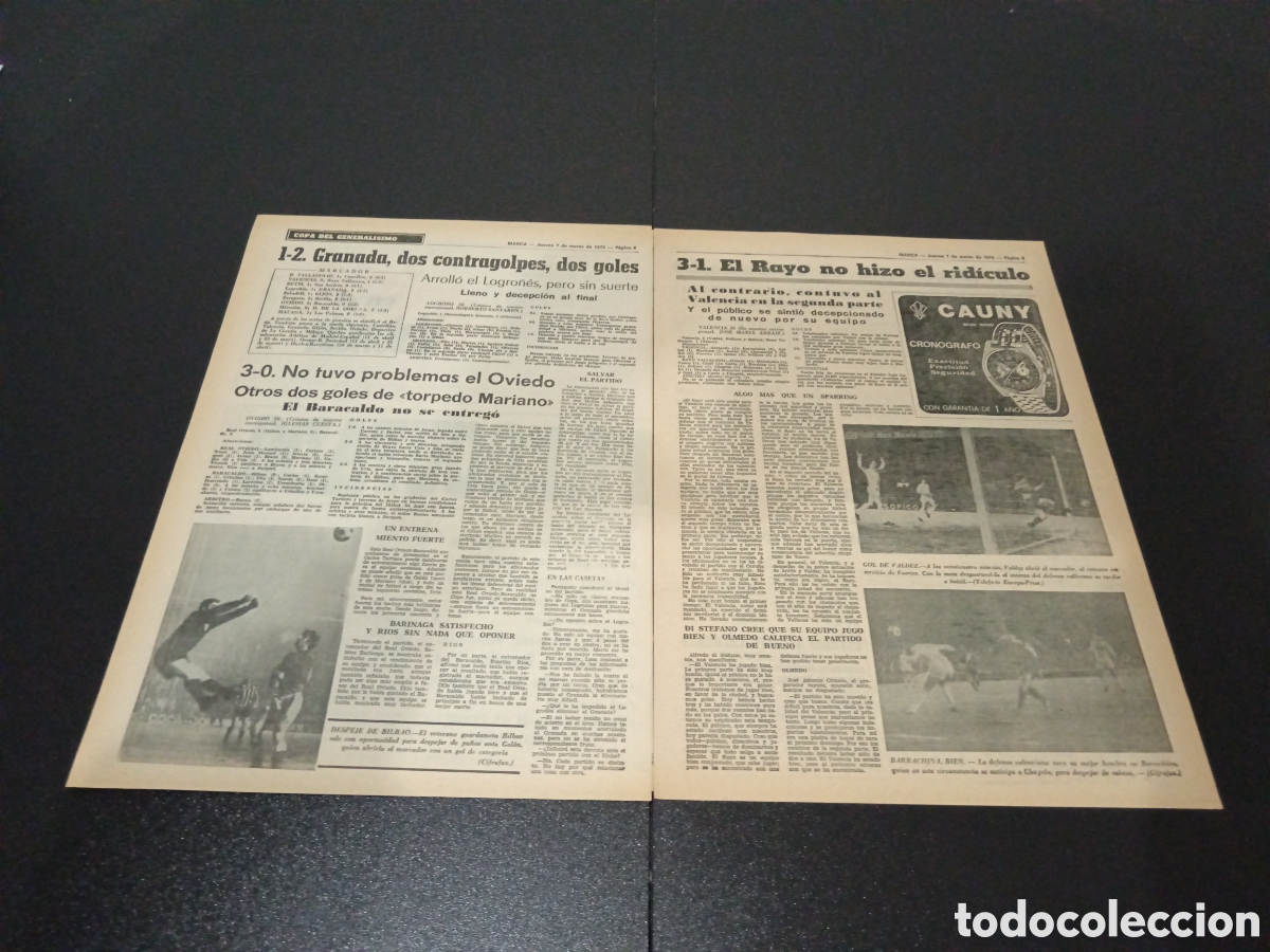 Coleccionismo deportivo: MARCA 01/03/1973 JORNADA DE COPA - Foto 3