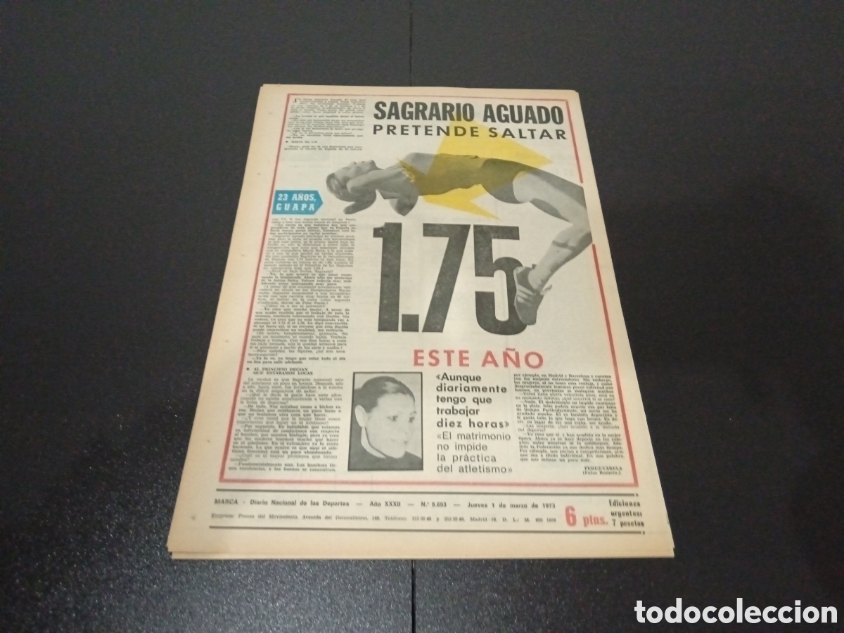 Coleccionismo deportivo: MARCA 01/03/1973 JORNADA DE COPA - Foto 7