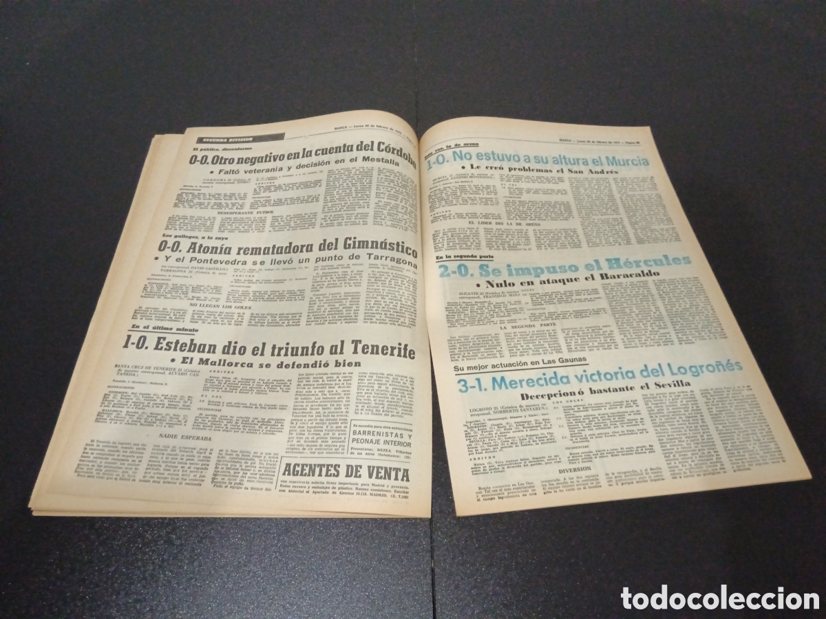 Coleccionismo deportivo: MARCA 26/02/1973 - Foto 12