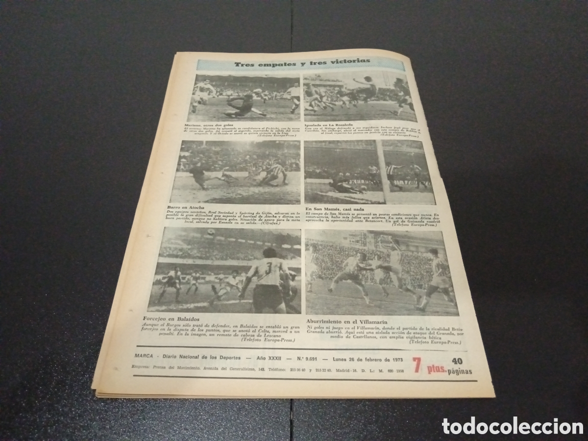 Coleccionismo deportivo: MARCA 26/02/1973 - Foto 16