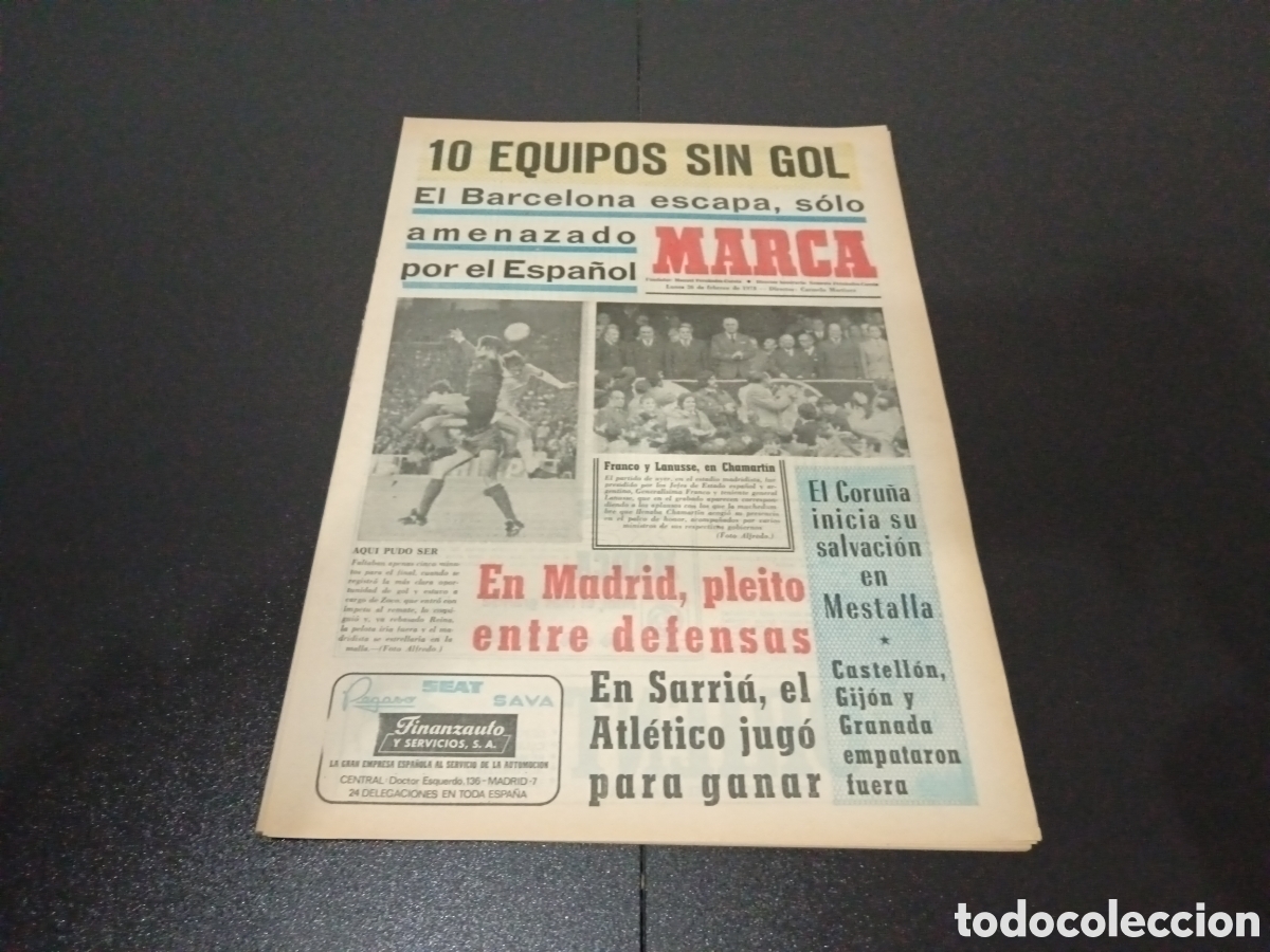 Coleccionismo deportivo: MARCA 26/02/1973 - Foto 1