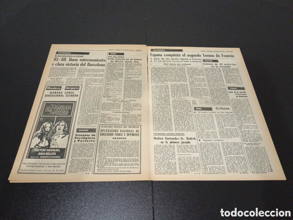 Coleccionismo deportivo: MARCA 04/03/1973 - Foto 6