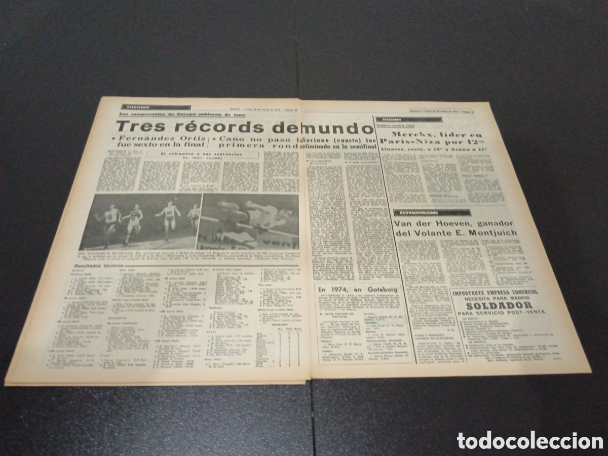 Coleccionismo deportivo: MARCA 12/03/1973 - Foto 14