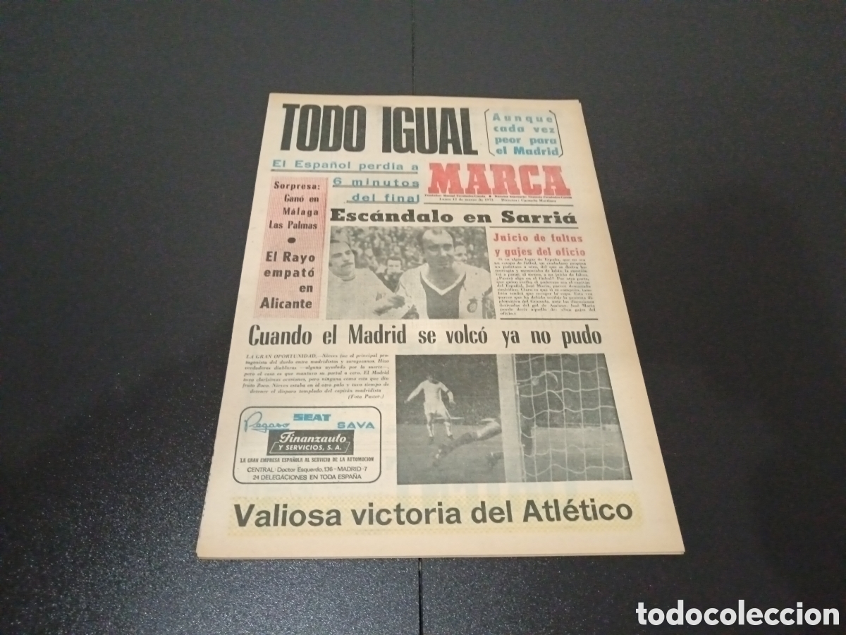 Coleccionismo deportivo: MARCA 12/03/1973 - Foto 1