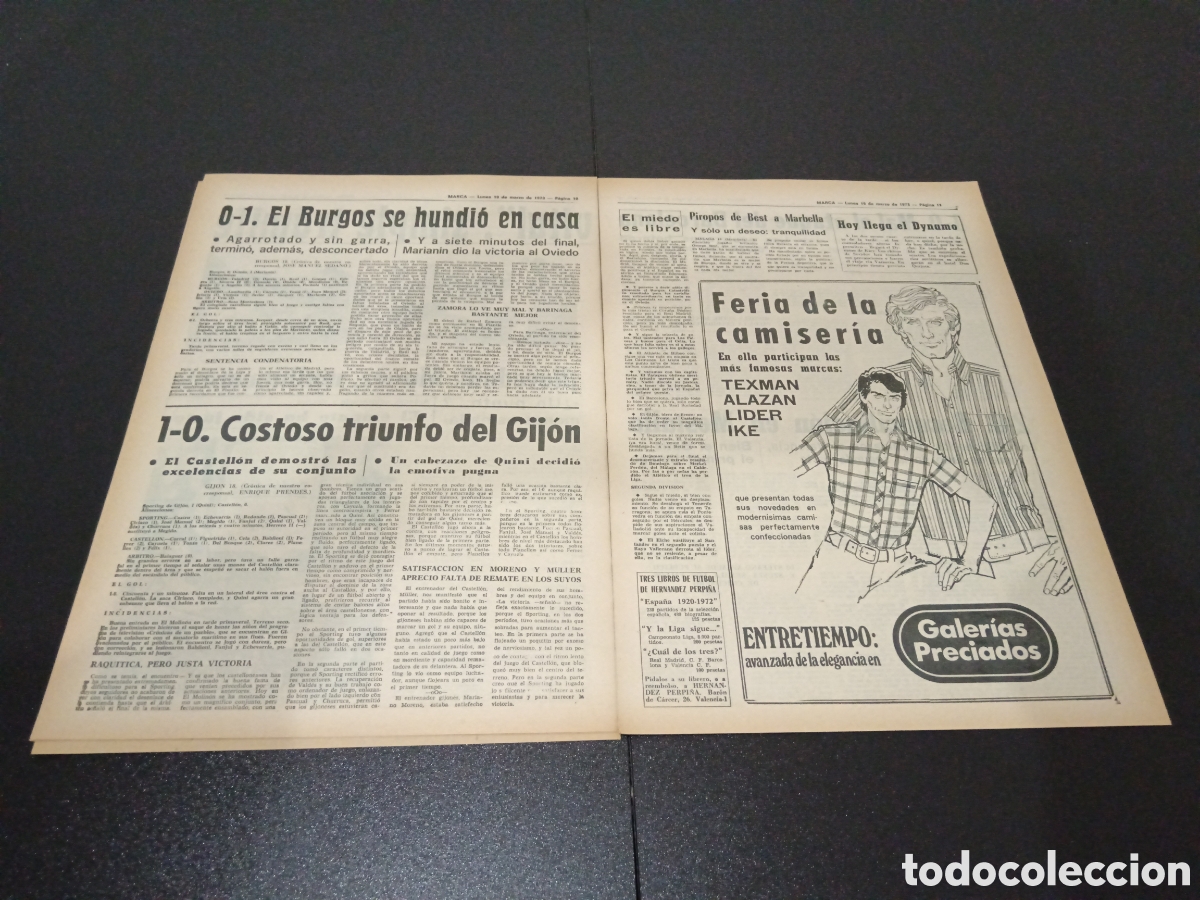 Coleccionismo deportivo: MARCA 19/03/1973 - Foto 6
