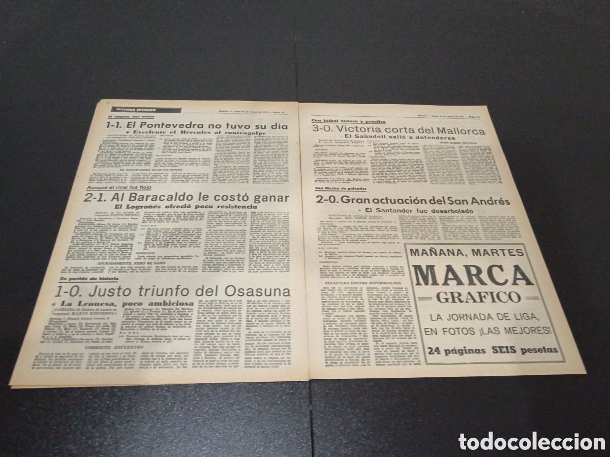 Coleccionismo deportivo: MARCA 19/03/1973 - Foto 9