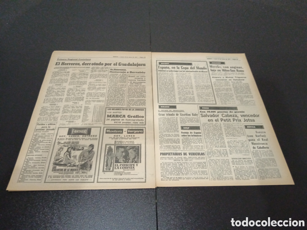 Coleccionismo deportivo: MARCA 19/03/1973 - Foto 12