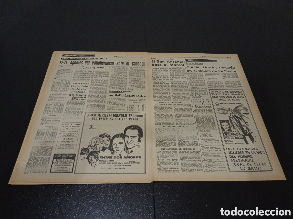 Coleccionismo deportivo: MARCA 19/03/1973 - Foto 14
