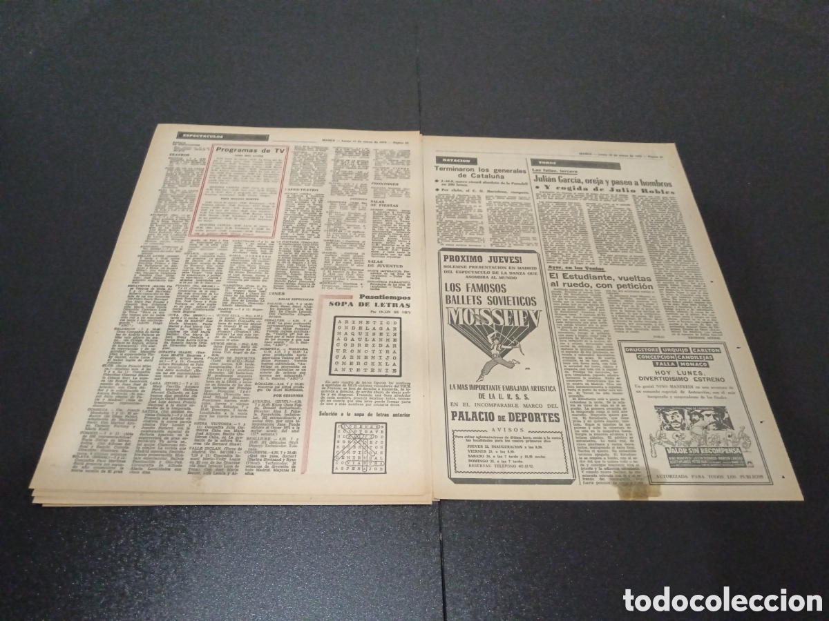 Coleccionismo deportivo: MARCA 19/03/1973 - Foto 16