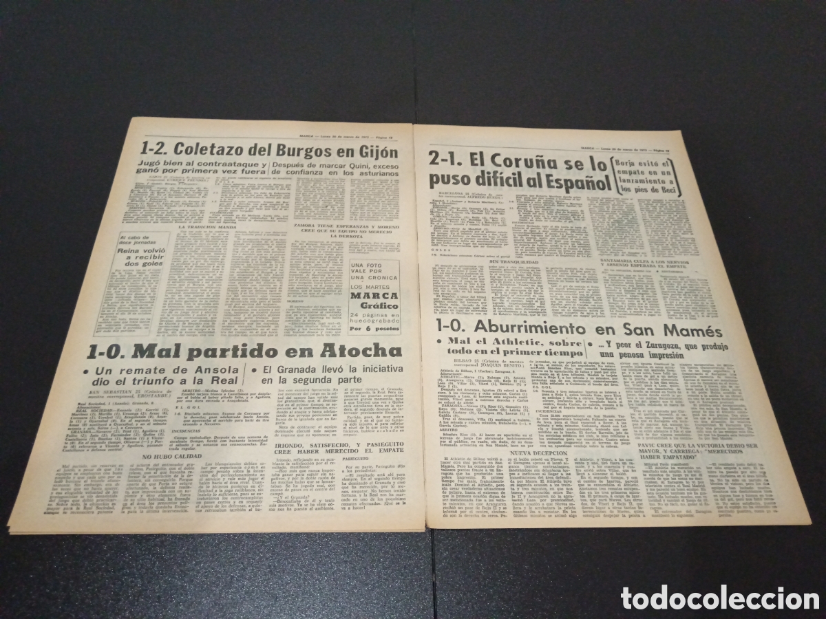 Coleccionismo deportivo: MARCA 26/03/1973 - Foto 7