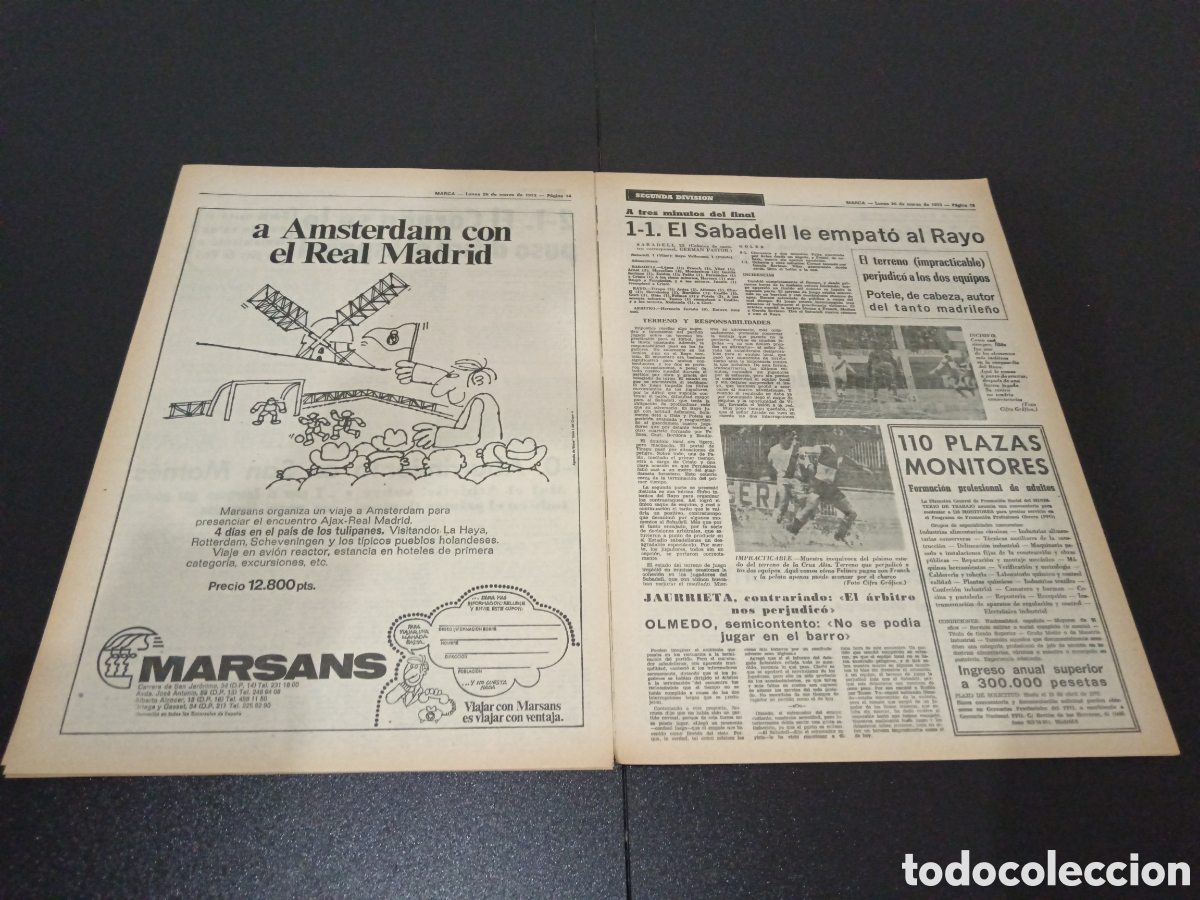 Coleccionismo deportivo: MARCA 26/03/1973 - Foto 8