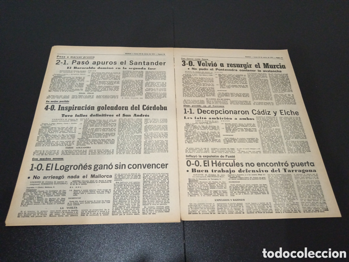 Coleccionismo deportivo: MARCA 26/03/1973 - Foto 9