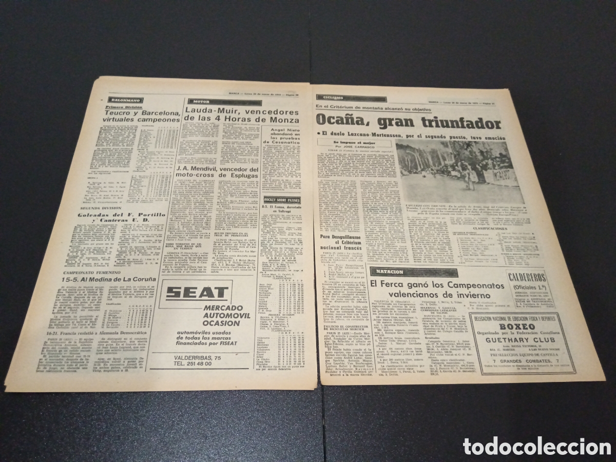 Coleccionismo deportivo: MARCA 26/03/1973 - Foto 13