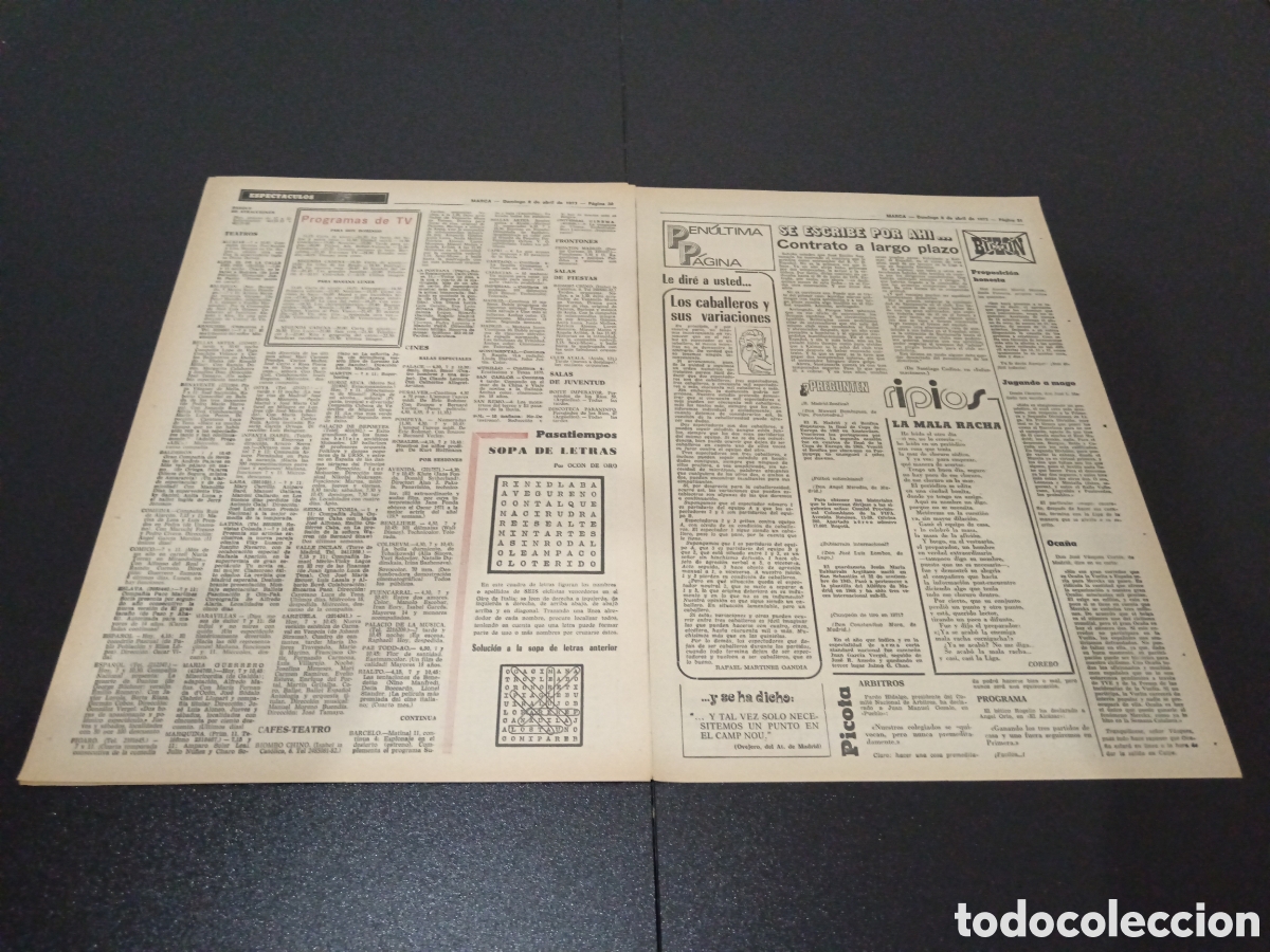 Coleccionismo deportivo: MARCA 08/04/1973 - Foto 5