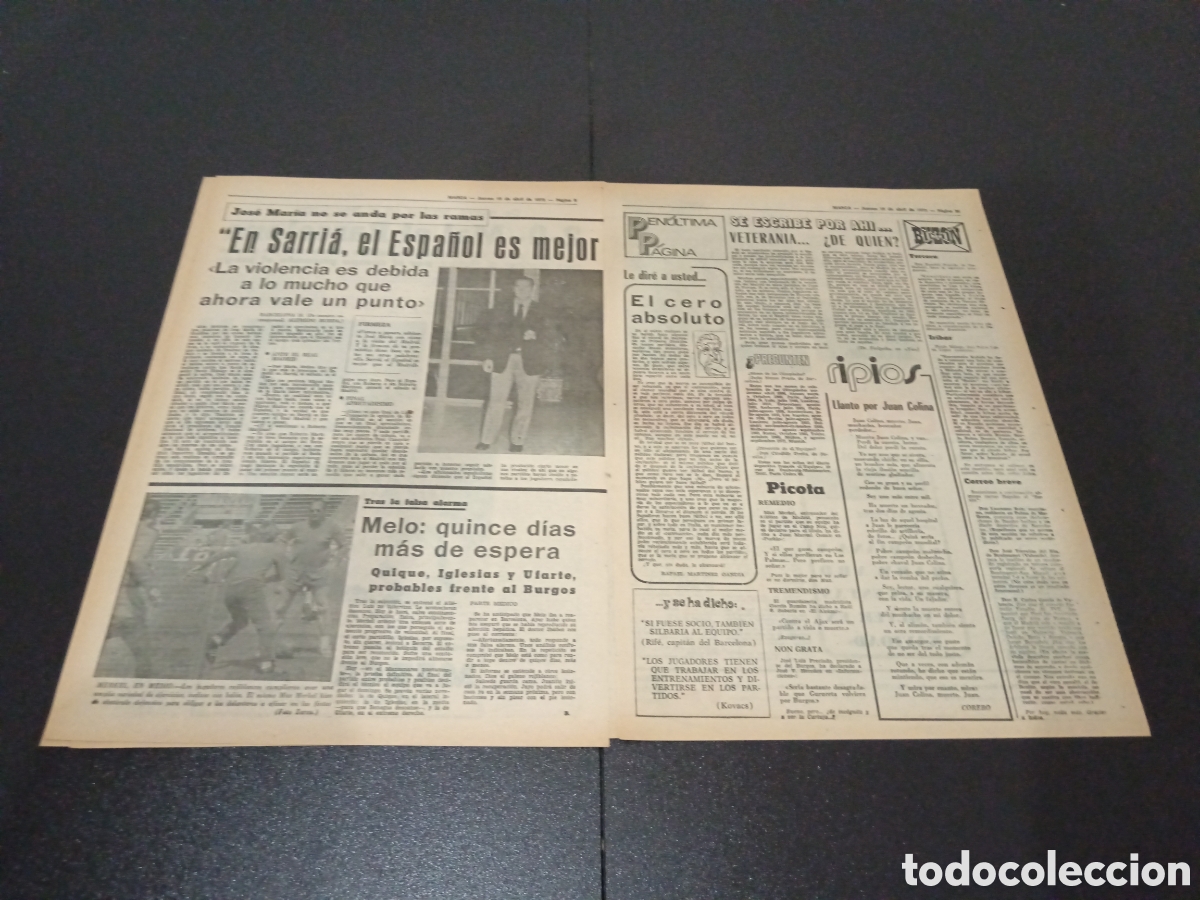 Coleccionismo deportivo: MARCA 19/04/1973 - Foto 5