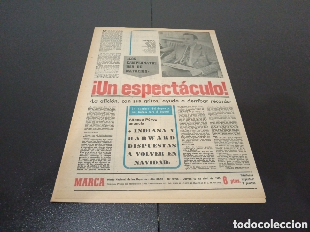 Coleccionismo deportivo: MARCA 19/04/1973 - Foto 6