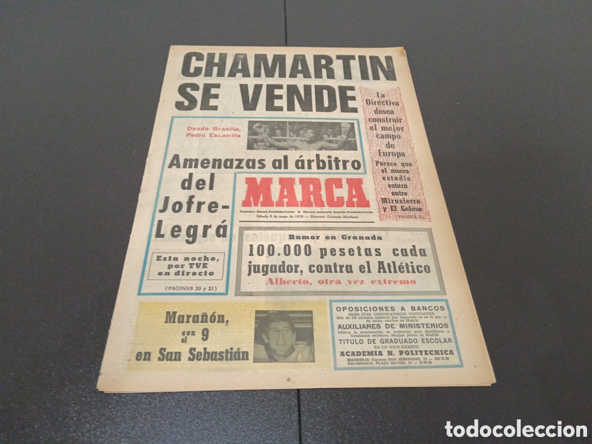 Coleccionismo deportivo: MARCA 05/05/1973 - Foto 1