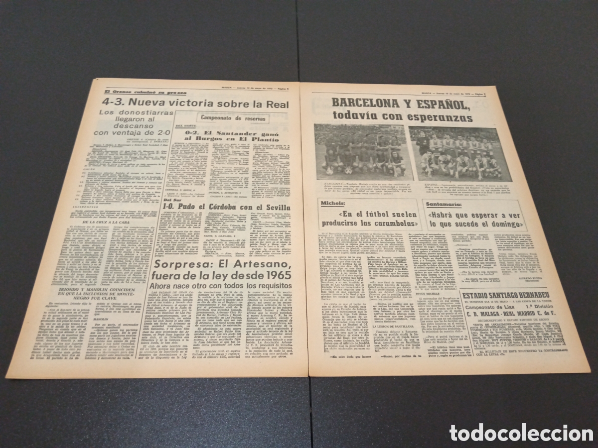 Coleccionismo deportivo: MARCA 10/05/1973 - Foto 4