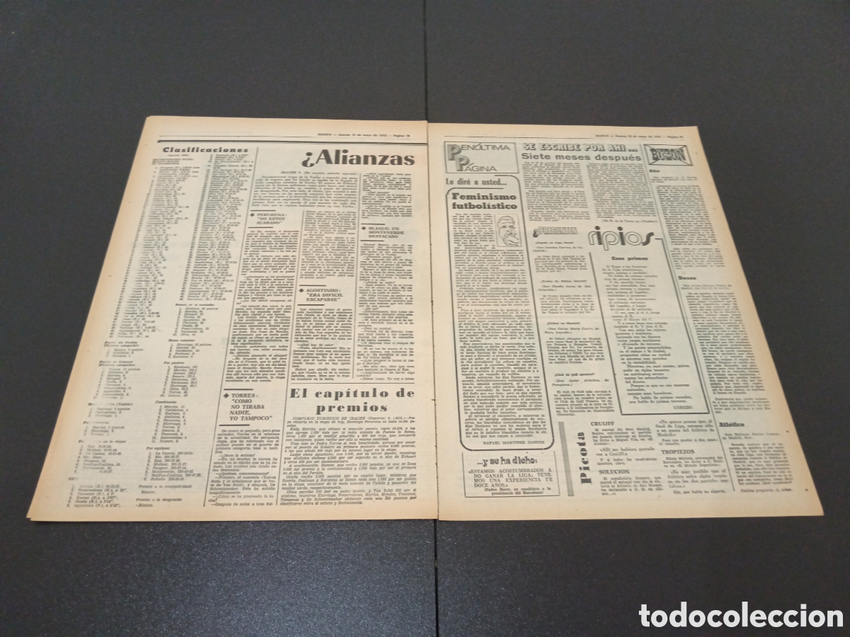 Coleccionismo deportivo: MARCA 10/05/1973 - Foto 7