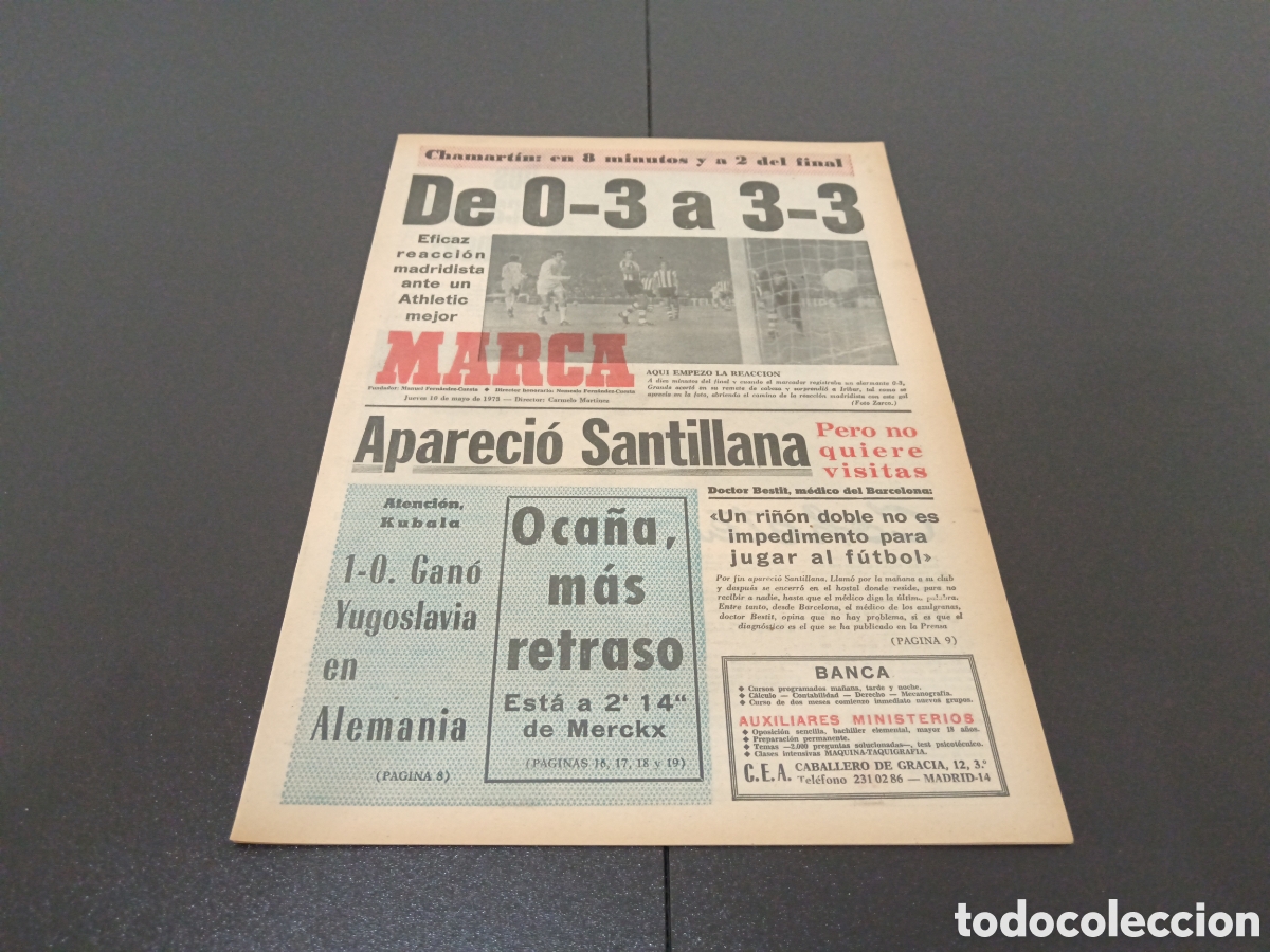 Coleccionismo deportivo: MARCA 10/05/1973 - Foto 1