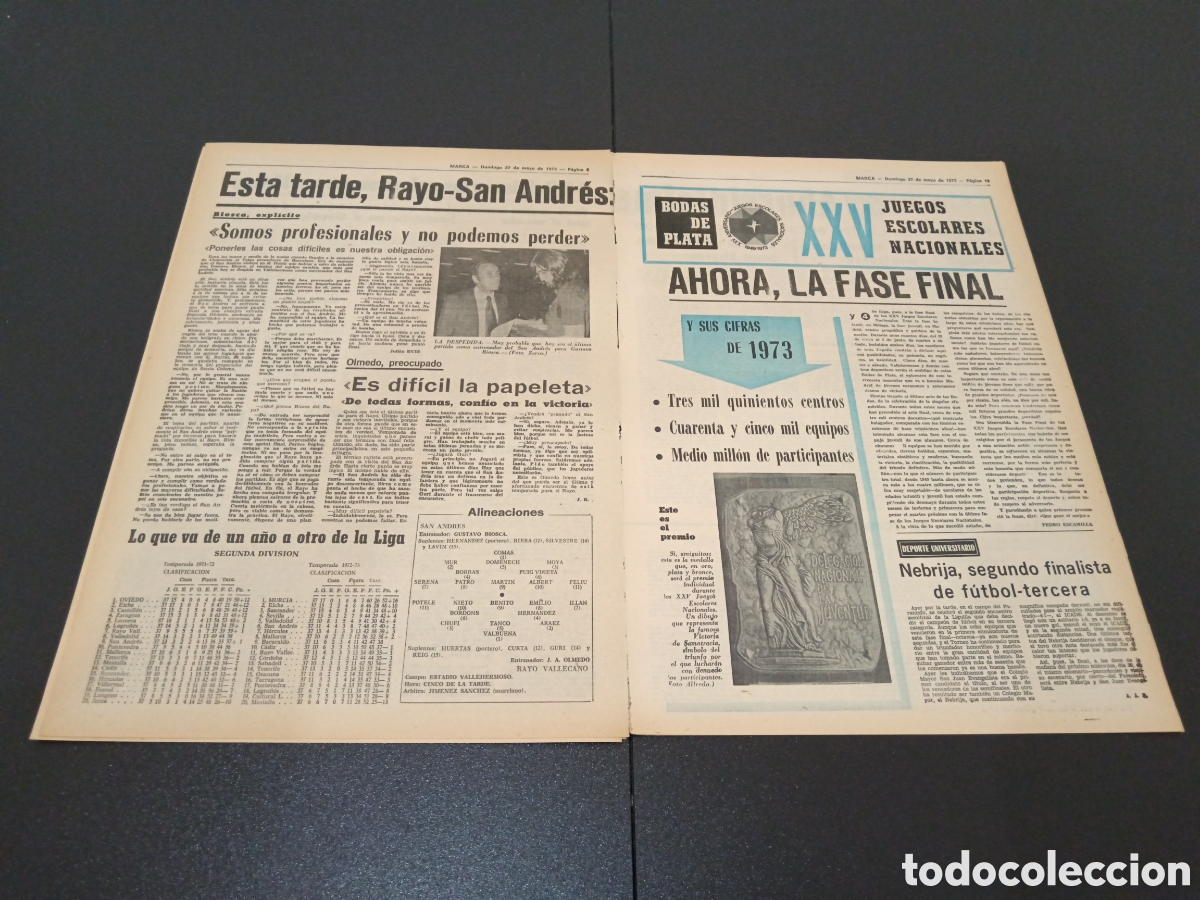 Coleccionismo deportivo: MARCA 27/05/1973 - Foto 5